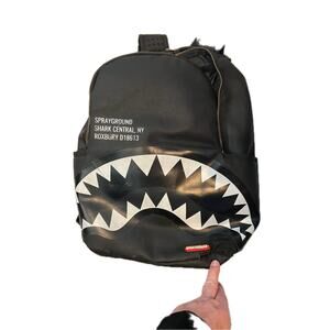 Sprayground Shark Central Blk Gray Backpack DLXV